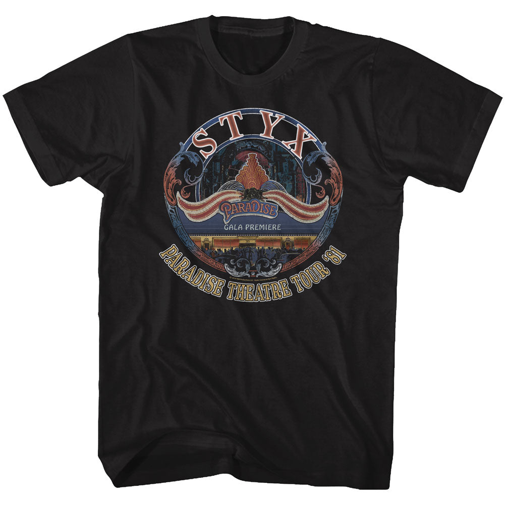 Styx Mens S/S T-Shirt - Tour 81 - Solid Black Hoodie, Sweatshirt | CiraTrend.com