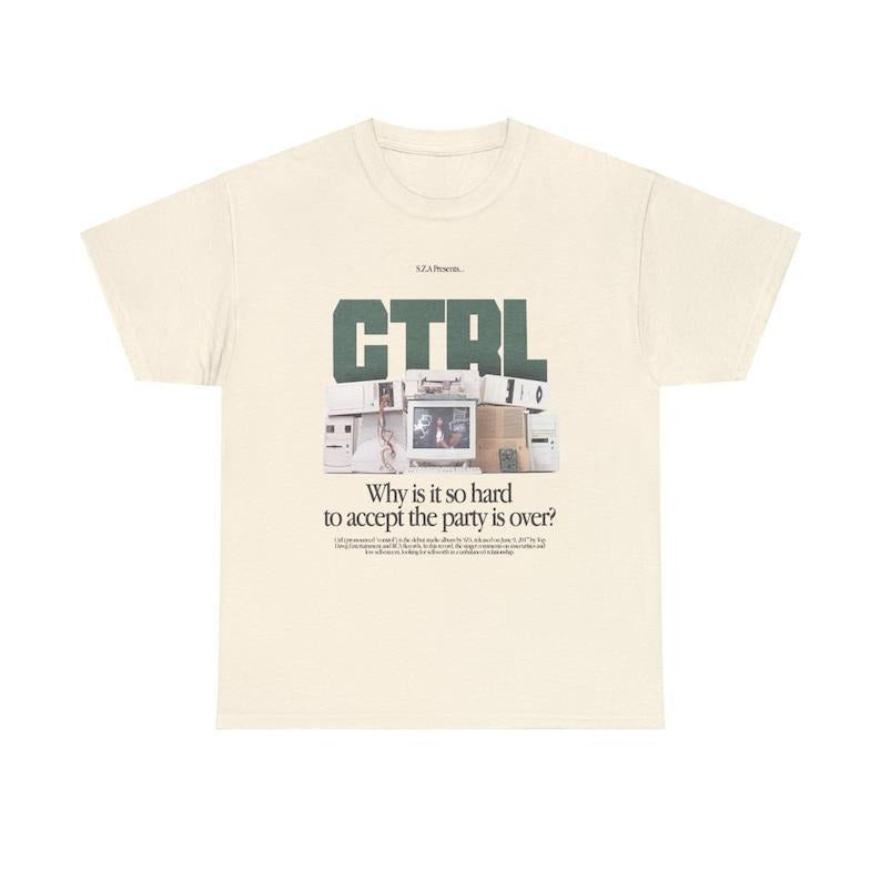 SZA - CTRL T-shirt, sza Graphic Tee, sza Merch, Rap Shirt, SOS, sza unisex gift, Concert T Shirt, Rap Unisex - Unisex...