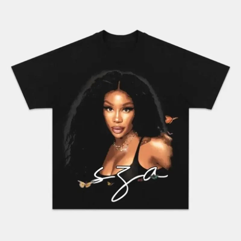 SZA Graphic Music Big Face T-Shirt - Stylish and Modern Look Hoodie, Sweatshirt | CiraTrend.com