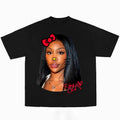 SZAAA Red Kitty Cute Graphic Big Face Shirt Hoodie, Sweatshirt | CiraTrend.com