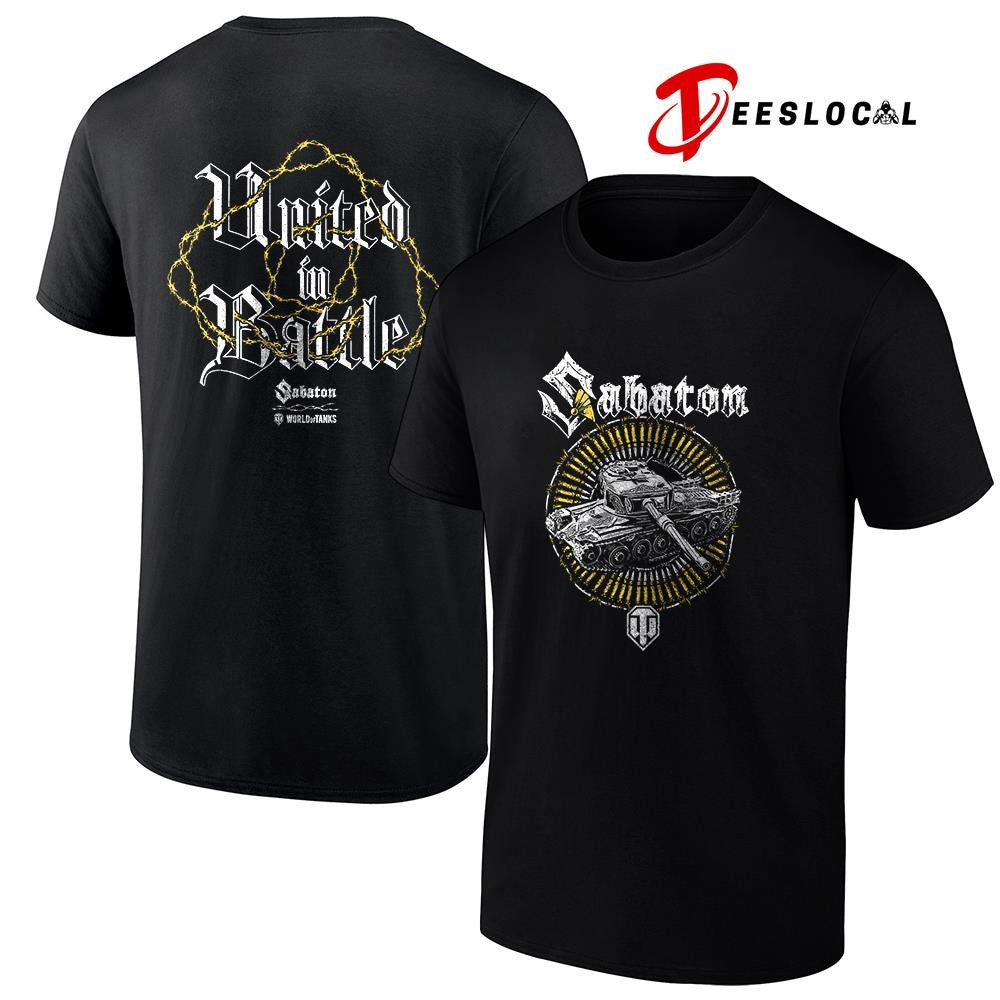 Sabaton x WoT united in battle graphic shirt