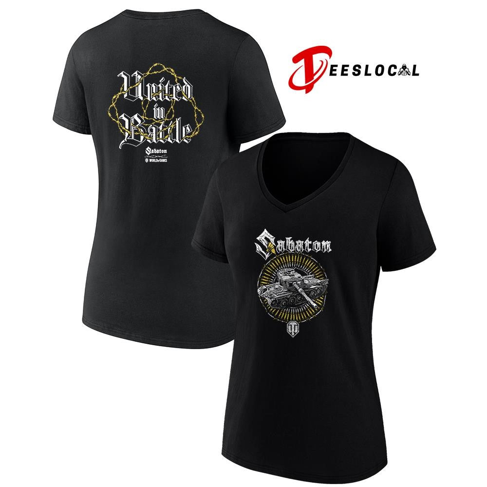Sabaton x WoT united in battle graphic shirt