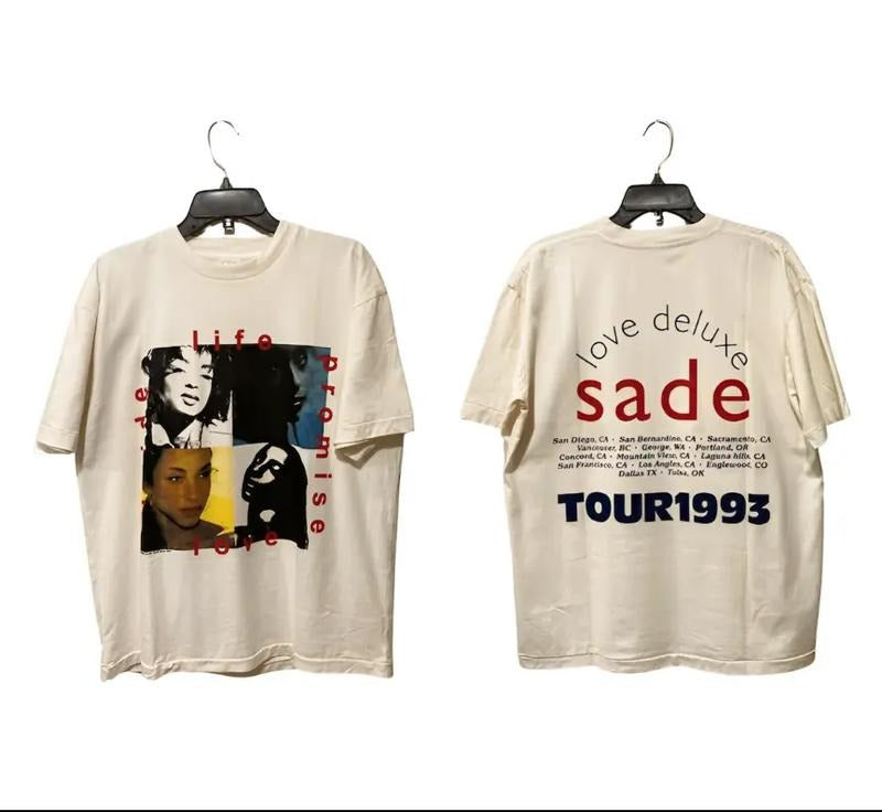 Sade Love Tour 1993 Shirt, Vtg 90s Sade Album Concert shirt Hoodie, Sweatshirt | CiraTrend.com