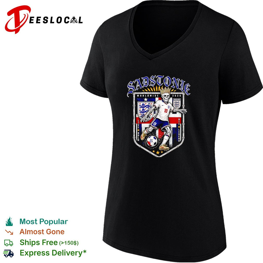 Sadstonie 2026 England skeleton soccer legend shirt