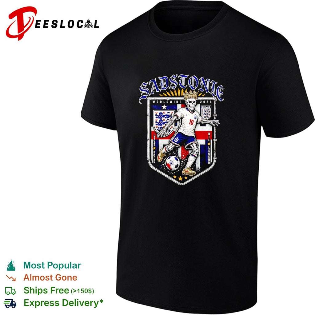 Sadstonie 2026 England skeleton soccer legend shirt
