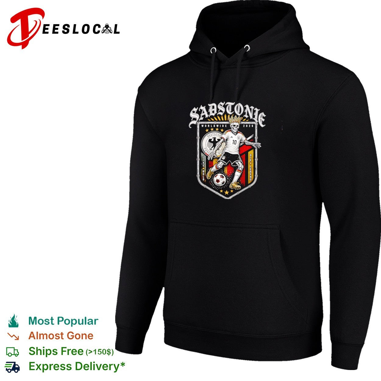 Sadstonie 2026 Germany skeleton soccer legend shirt