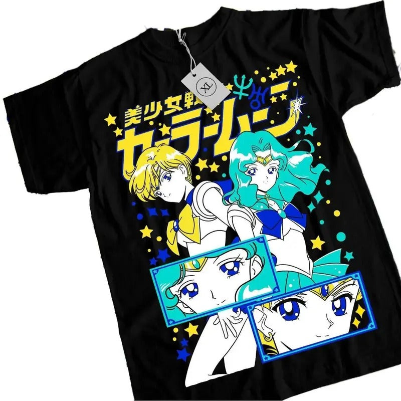Sailor Uranus & Sailor Neptune T-Shirts - Sailor Moon Sweatshirt, Hoodie, Comfort Colors | CiraTrend.com