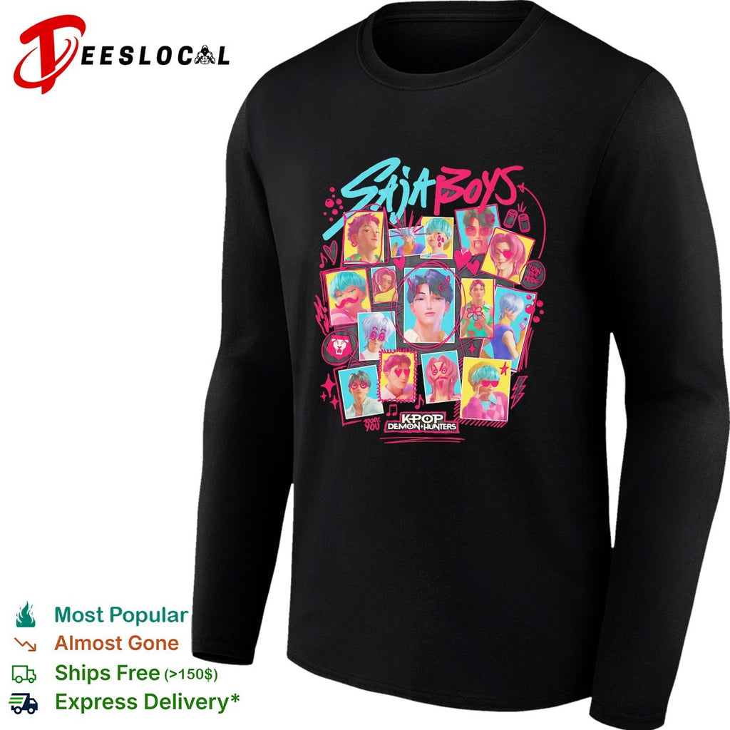 Saja Boys K pop demon hunters collage shirt