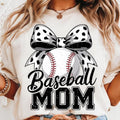 [Sale To 45% Off] Baseball Mom T-Shirt, Polka Dot Bow, Sports Mama Game Day T-Shirt, Baseball Mama Shirt, Proud Mom...