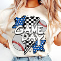 [Sale To 45% Off] Game Day Baseball T-Shirt, Retro Baseball Coquette Shirt, Mama Baseball Bow T-Shirt, Gift For Mom,...