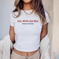 [Sale up to 30%] Liberal 4th of July 90s Style Baby Tee, Progressive 4th of July, Anti Fourth of July y2k Baby Tee...
