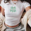 [Sale up to 60%] A Bride in A Tini Bit Baby Tee, Martini Bachelorette Party Shirt, Martini Bride Tee, Gift for...