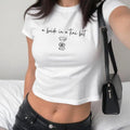 [Sale up to 60%] A Bride in a Tini Bit Womens Baby Tee, Bachelorette Shirt for Bride, Cute Martini Bride Top, Y2K Bridal...