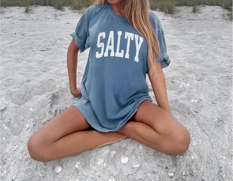 Salty Shirt, Trendy Beach Shirt, Beach Shirt, Beach T-Shirt, Vacation Shirt, Beach Tshirt, Summer Shirt, Summer Shirt,...