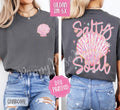 Salty Soul 2 Gildan Tshirt, Cute Summer Shirt, Girly Beach Tee Hoodie, Sweatshirt | CiraTrend.com