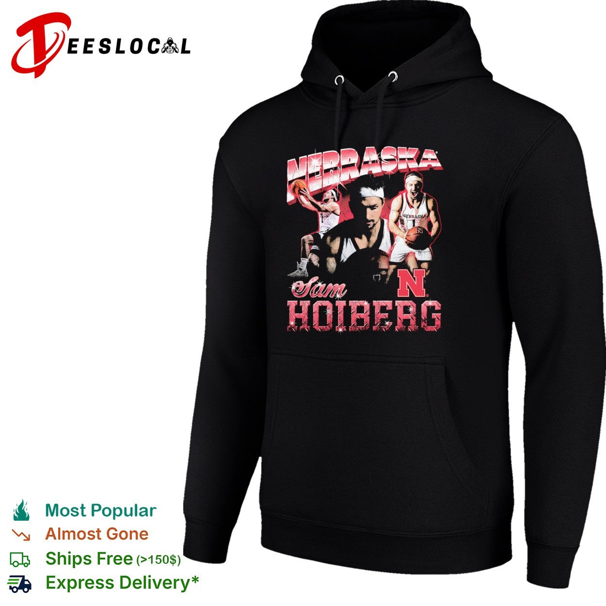 Sam Hoiberg Nebraska Cornhuskers Basketball NCAA Player Sam Hoiberg Shirt