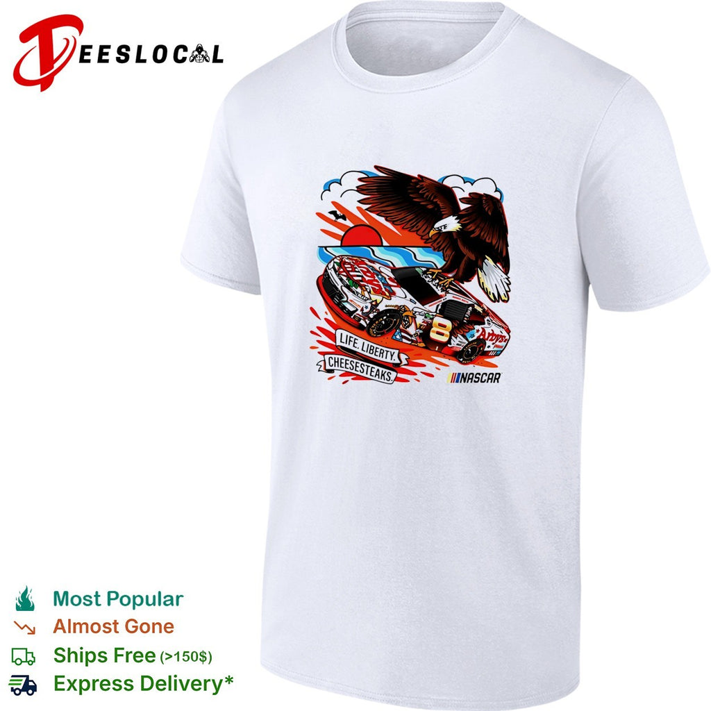 Sammy Smith JR Motorsports Arby’s Life Liberty Cheesesteaks NASCAR race car shirt