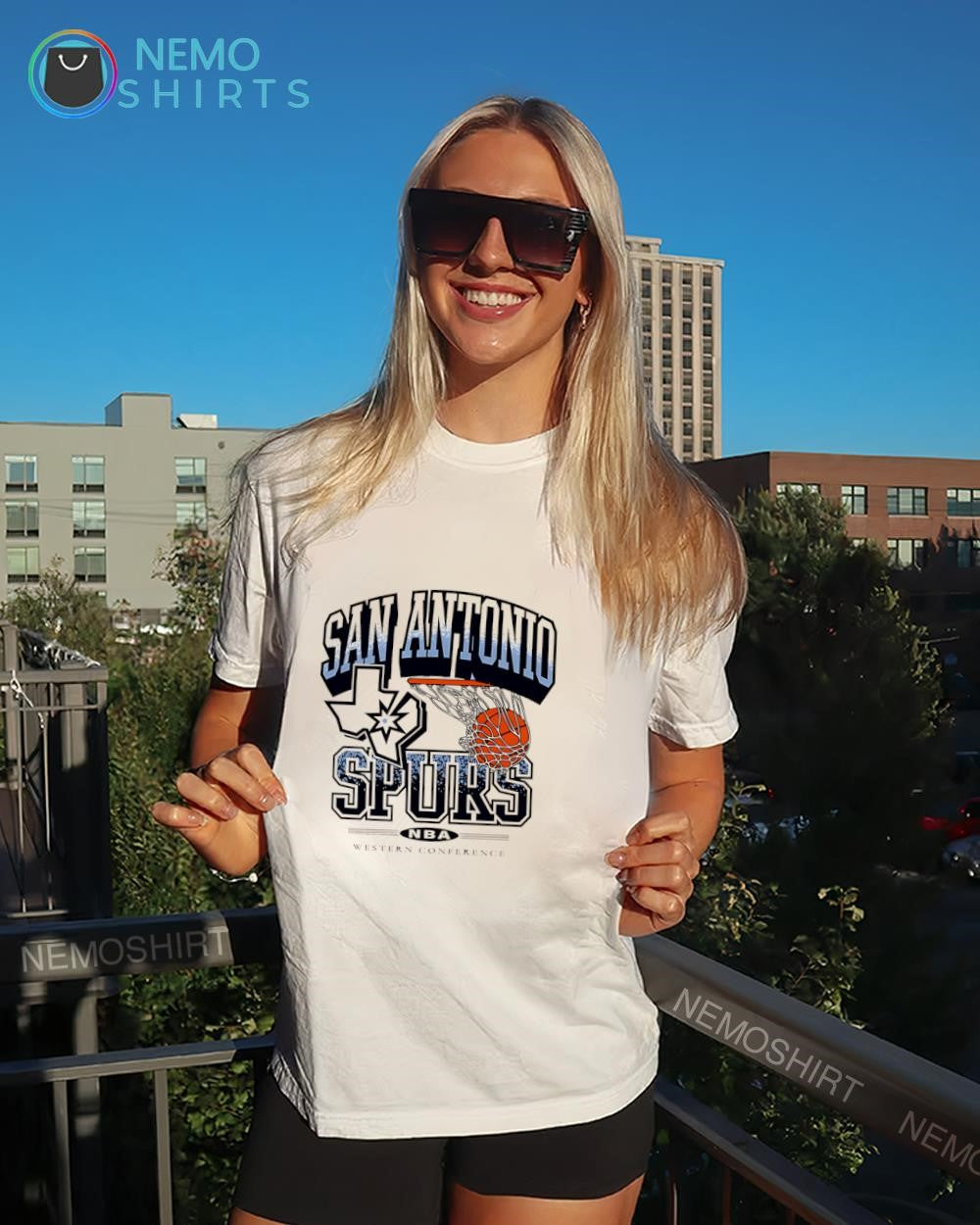 San Antonio Spurs NBA Western Conference logo shirt