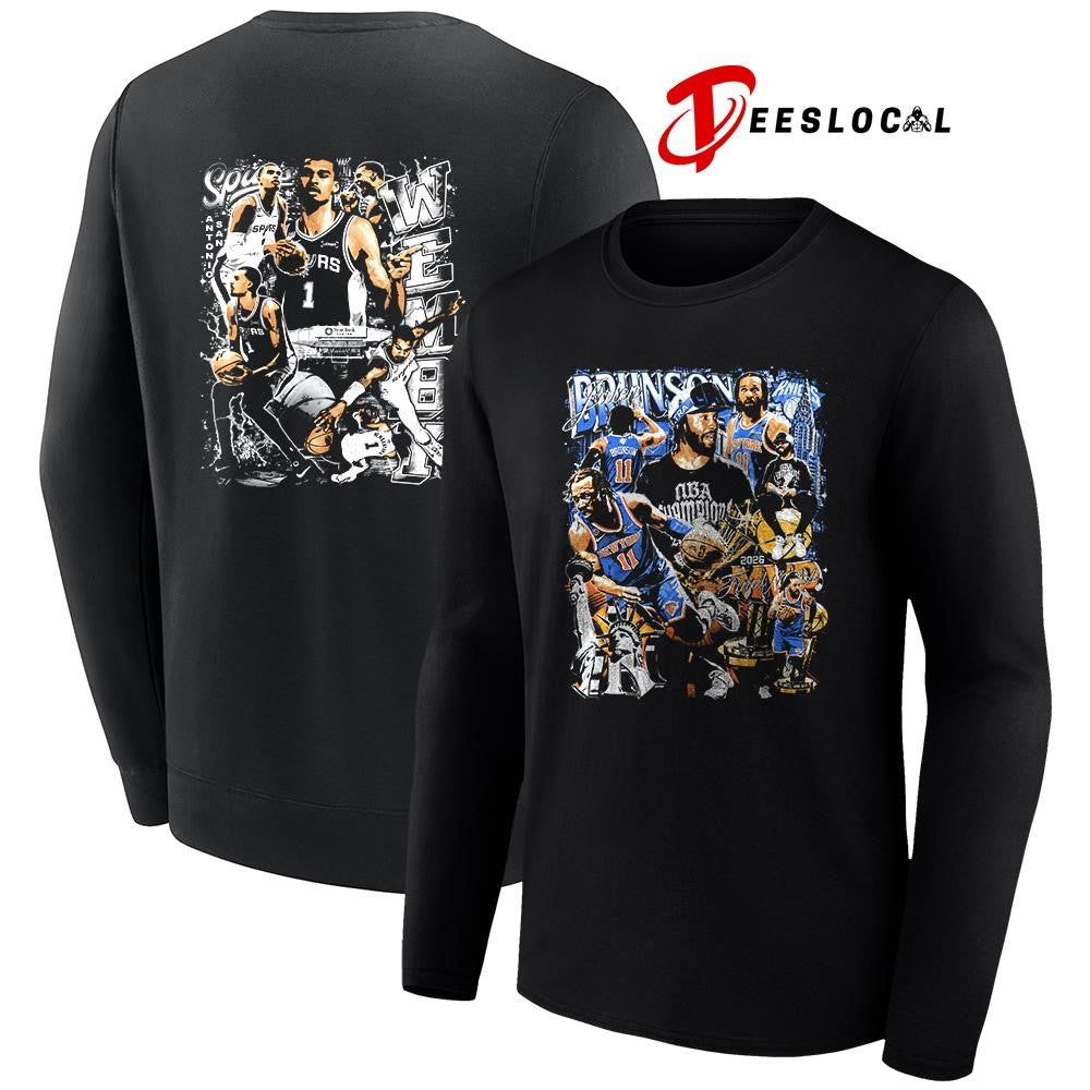 San Antonio Spurs Victor Wembanyama all pose graphic shirt