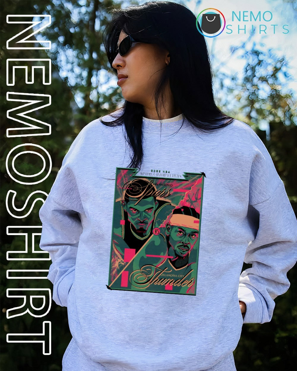 San Antonio Spurs vs Oklahoma City Thunder 2026 NBA Western Conference Finals shirt