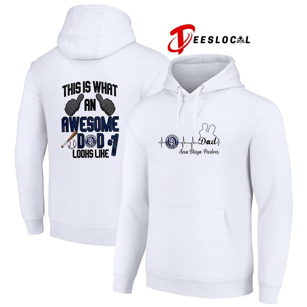 San Diego Padres Father Day this is what an awesome dad looks like shirt