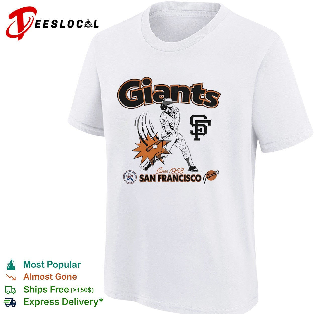 San Francisco Giants Since 1958 National League Centennial Baseball shirt