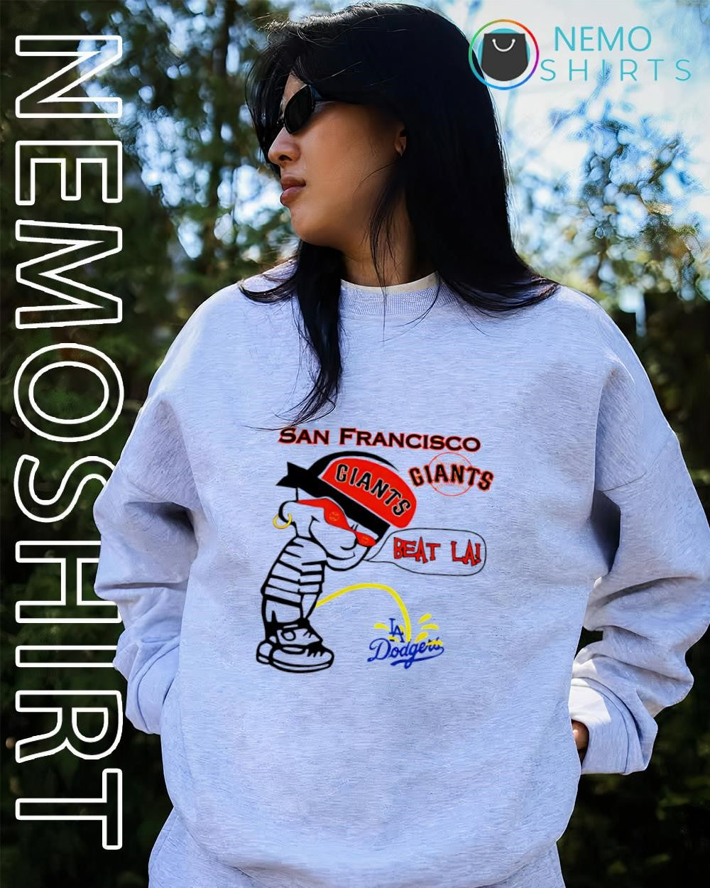 San Francisco Giants mascot beat LA Dodgers shirt