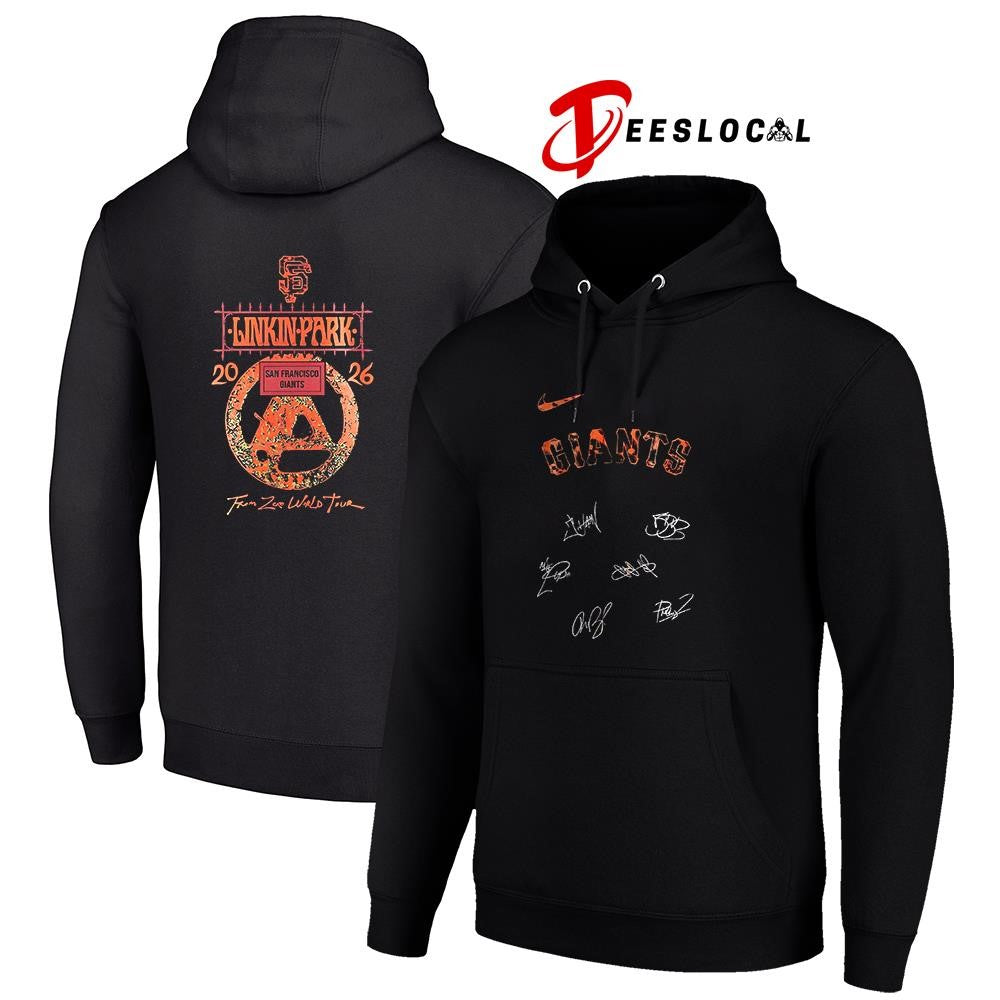 San Francisco Giants x Linkin Park From Zero World tour signatures shirt