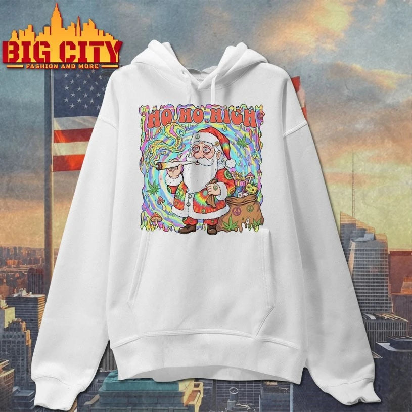 Santa Cannabis Ho ho High christmas shirt