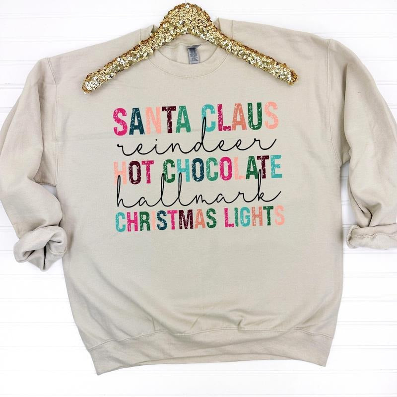 Santa Claus Favorites Sweatshirt T-Shirts, Hoodie | CiraTrend.com