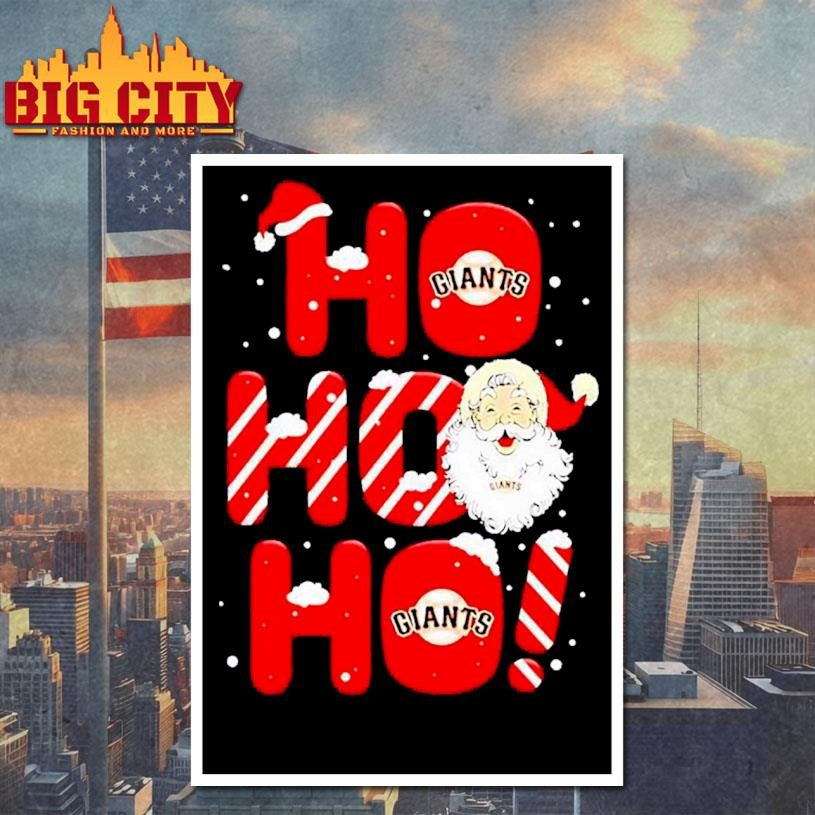 Santa Claus San Francisco Giants Ho Ho Ho Merry Christmas 2025 Shirt