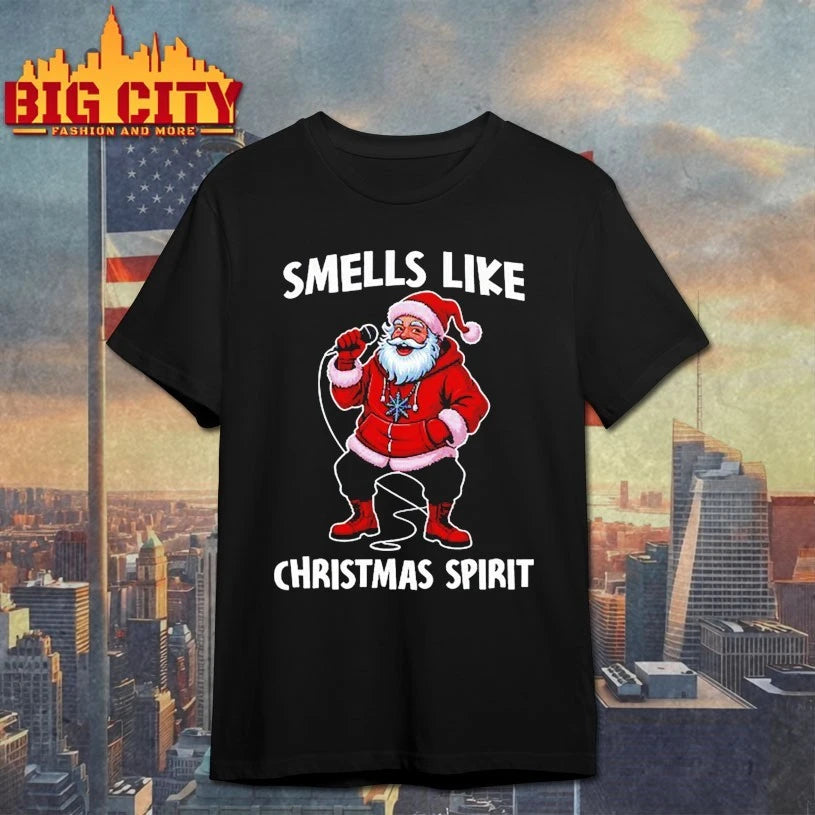 Santa Claus Smells Like Christmas Spirit christmas 2025 shirt