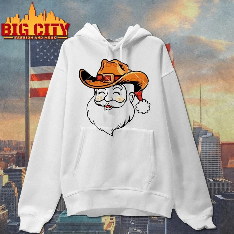 Santa Cowboy face Christmas 2025 shirt
