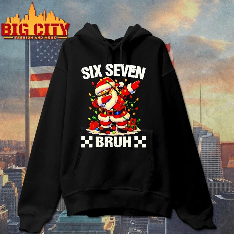 Santa Dabbing 67 Six Seven Bruh Christmas shirt