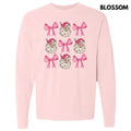 Santa Face Coquette Collage Long Sleeve Comfort Colors T-Shirt 'NLB' Hoodie, Sweatshirt | CiraTrend.com