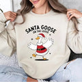 Santa Goose On The Loose Shirt, Merry Goosemas, Cute Trendy Funny Christmas Silly Goose Shirt, Silly Goose, Goose Shirt,...