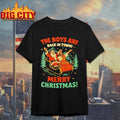 Santa Jesus The Boys Are Back In Town Christmas Shirt