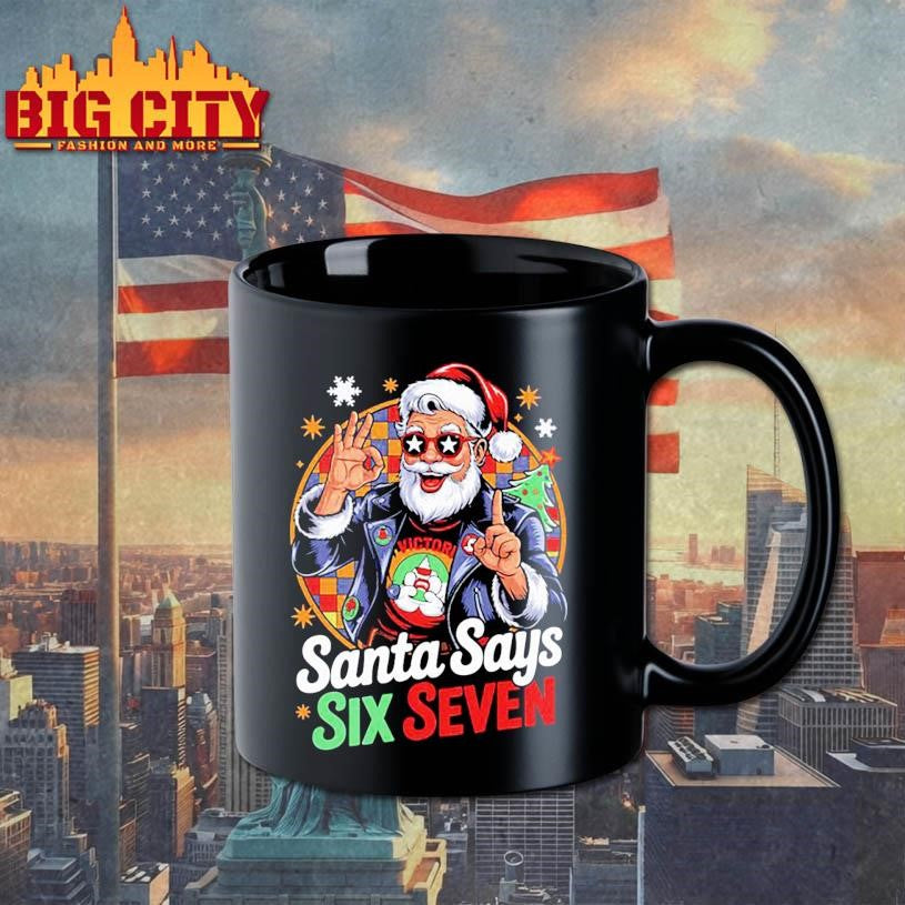 Santa Says Six Seven Funny Christmas 67 Meme Xmas Shirt