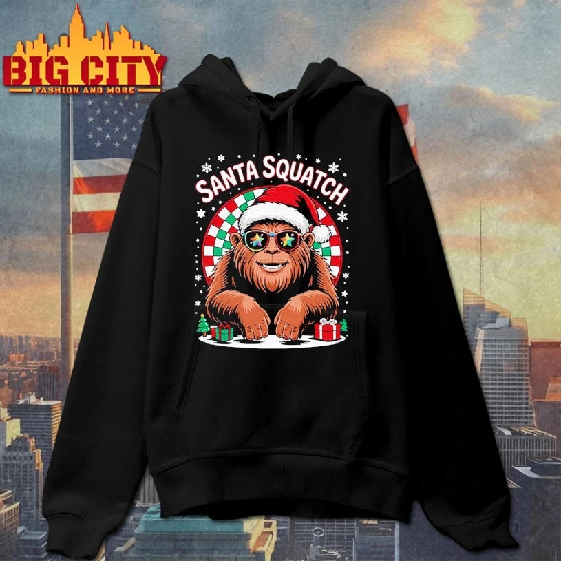 Santa Squatch Bigfoot Santa Christmas 2025 shirt