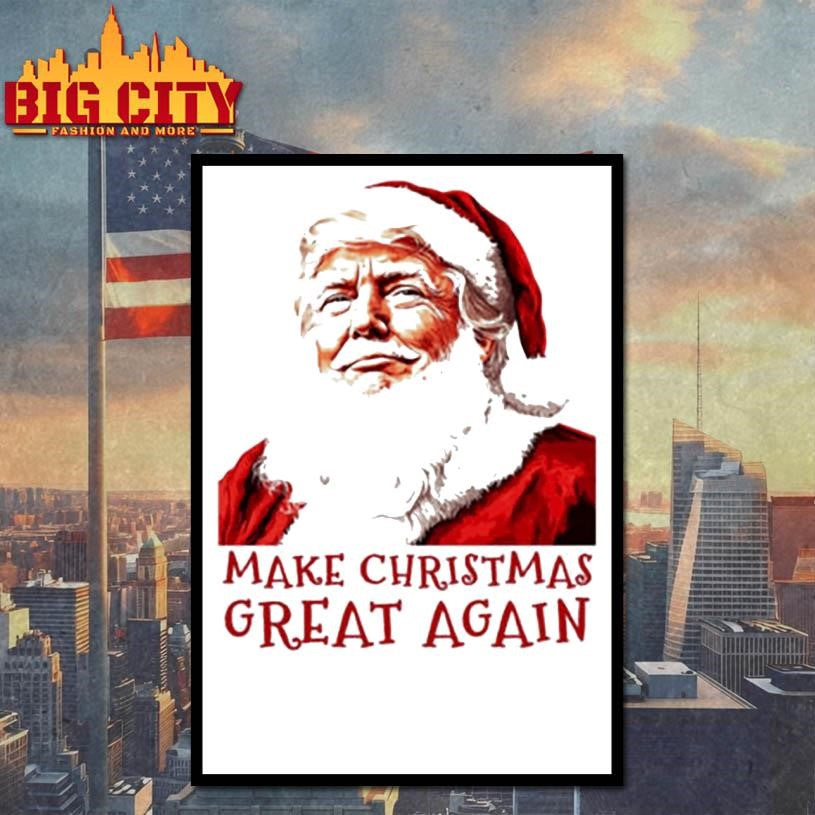 Santa Trump Supporters 2024 Ugly Shirt T168