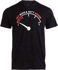 Sarcastic Work Shirts, My Give a Shlt Meter is Empty Funny Sarcastic Saying Comment Joke Men T-Shirt Menswear Top...
