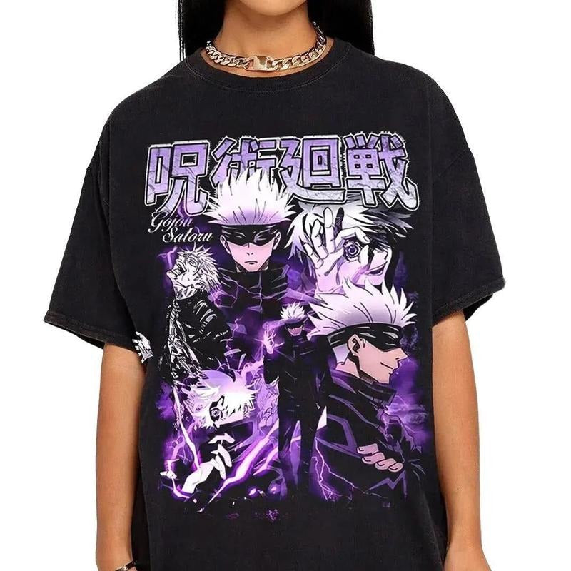 Satoru Gojo 90s Retro For Anime Lovers Unisex Shirt Sweatshirt, Hoodie, Comfort Colors | CiraTrend.com