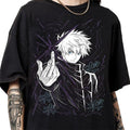 Satoru Gojo Anime Shirt, Anime Lover Shirt Cotton Crew Neck Anime Gojo Gift Men and Women T-shirt Menswear Top Hoodie,...