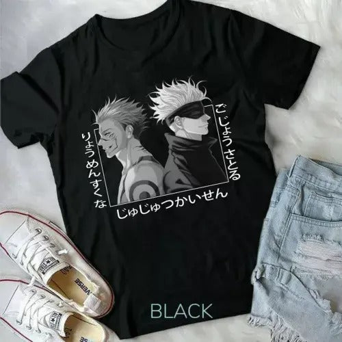 Satoru Gojo Vs Sukuna Yuji Itadori Jujutsu Kaisen Manga Anime new Unisex T-shirt Hoodie, Sweatshirt | CiraTrend.com
