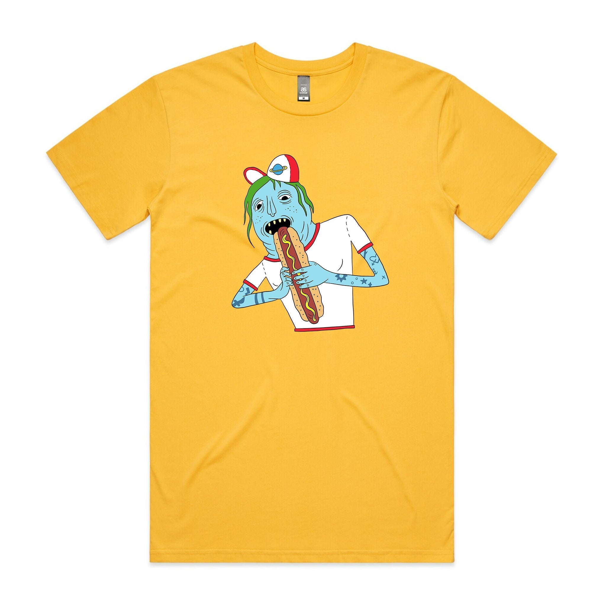 Saturn Devouring His Hot Dog Tee Hoodie, Sweatshirt | CiraTrend.com (Image 2)
