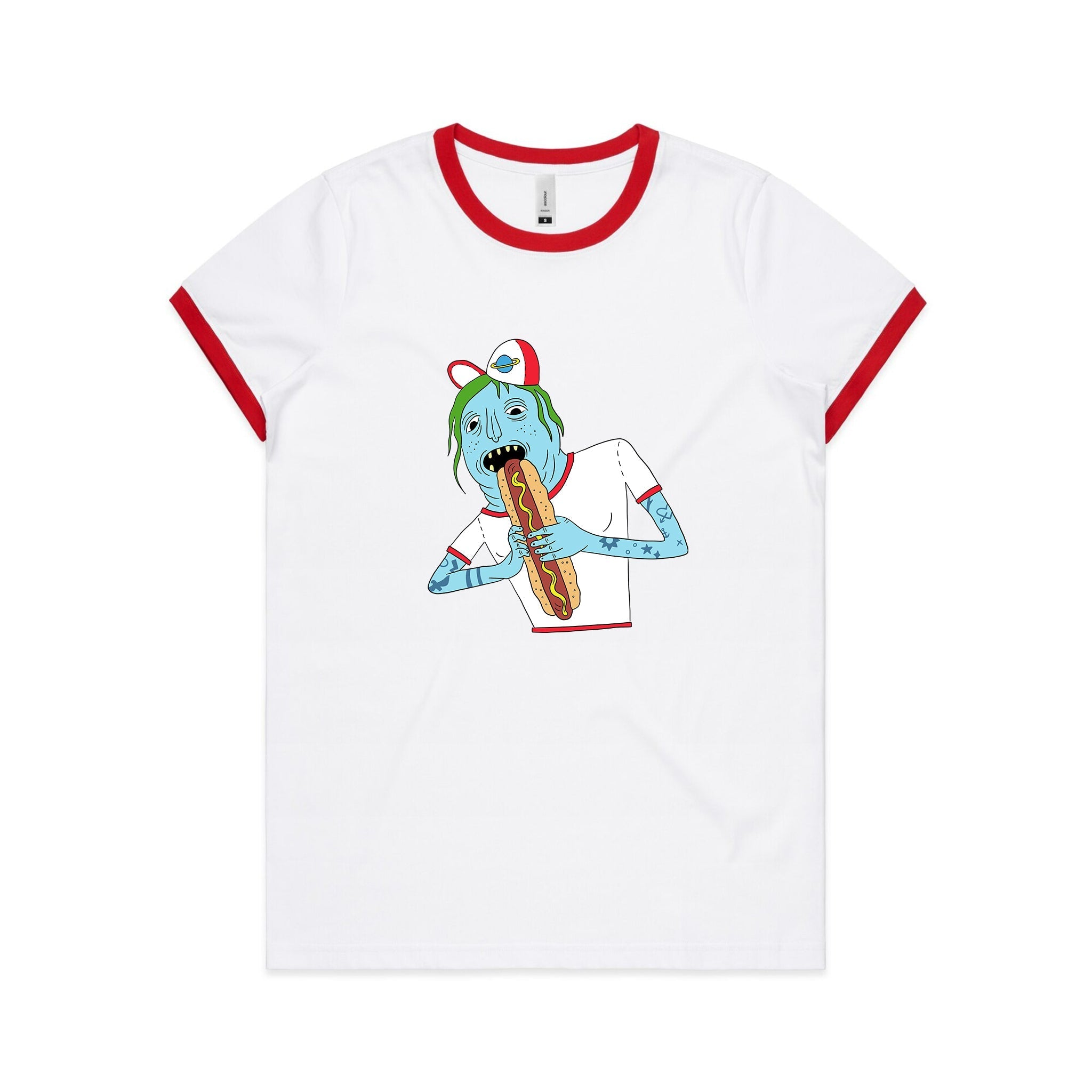 Saturn Devouring His Hot Dog Tee Hoodie, Sweatshirt | CiraTrend.com (Image 4)