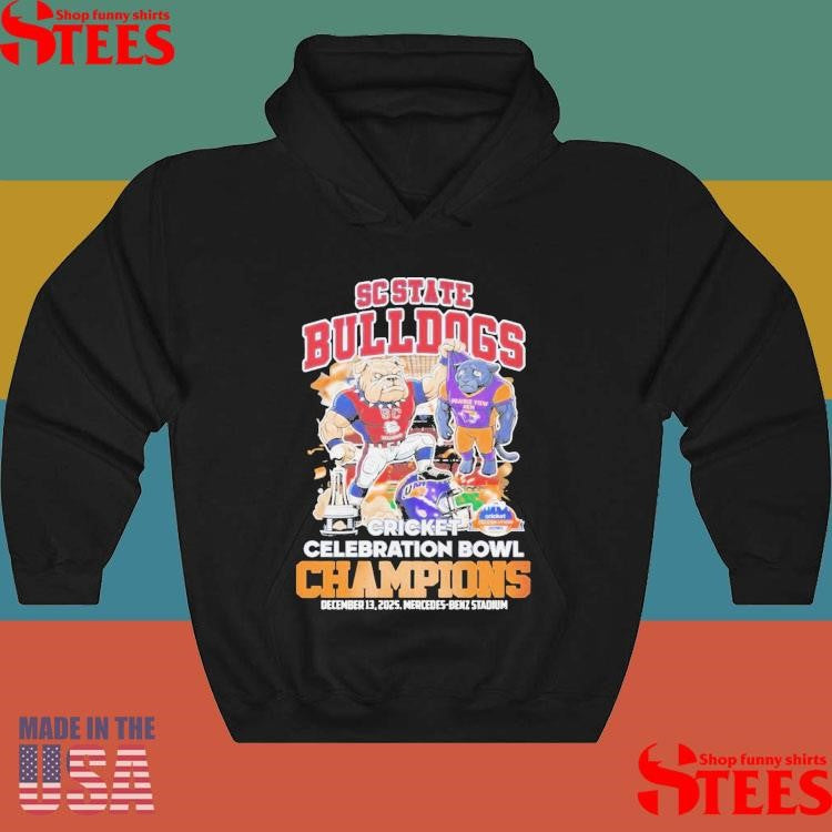 Sc State Bulldogs 2025 Cricket Celebration Bowl Champions Mascot Shirt