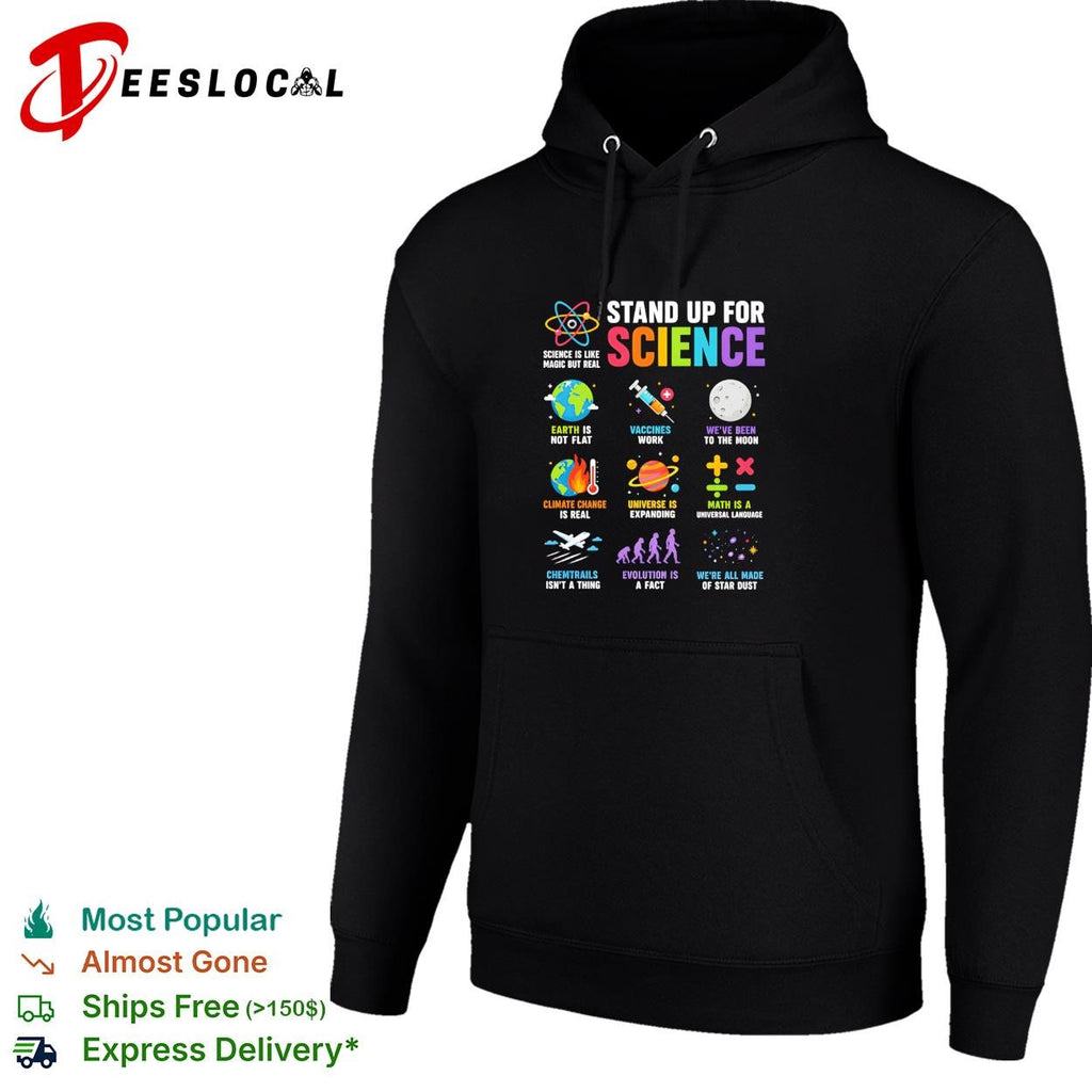 Science geek advocacy nine icons stand up for is like magic but real shirt