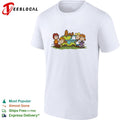 Scooby Doo Peanuts Gang mashup Mystery Machine mystery inc characters kids shirt
