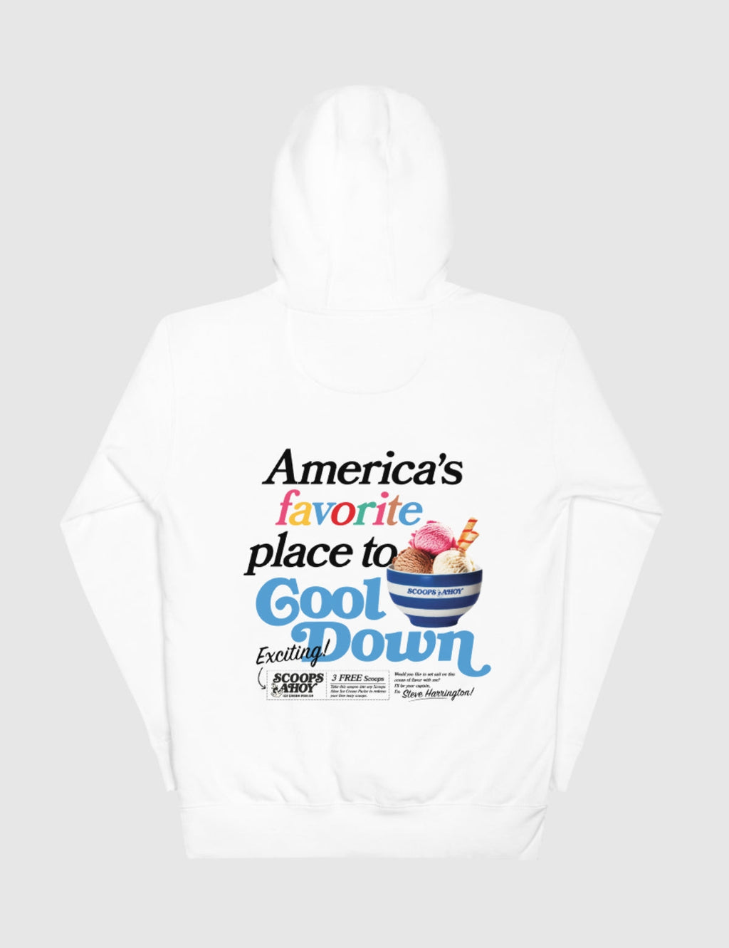 Scoops Ahoy Unisex Hoodie [White] T-Shirts, Sweatshirt | CiraTrend.com (Image 1)